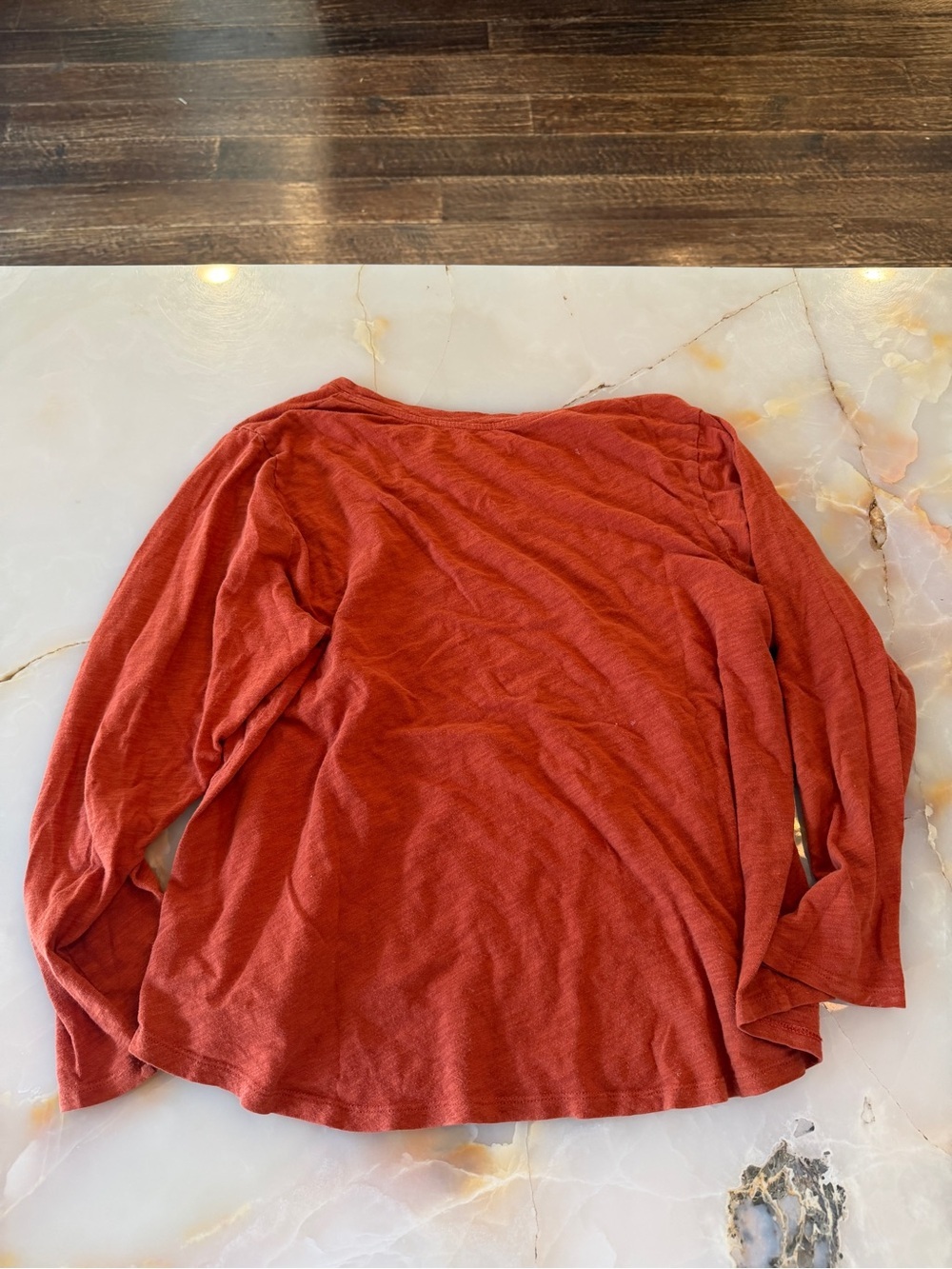 Old Navy Long-Sleeve Tee in Burnt Orange